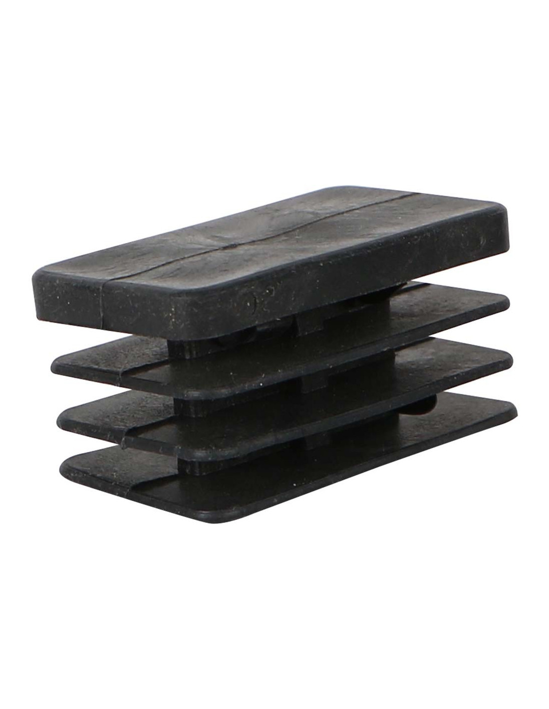 RECTANGULAR PLASTIC INSERT TUBE BLACK 30 x 50 MM