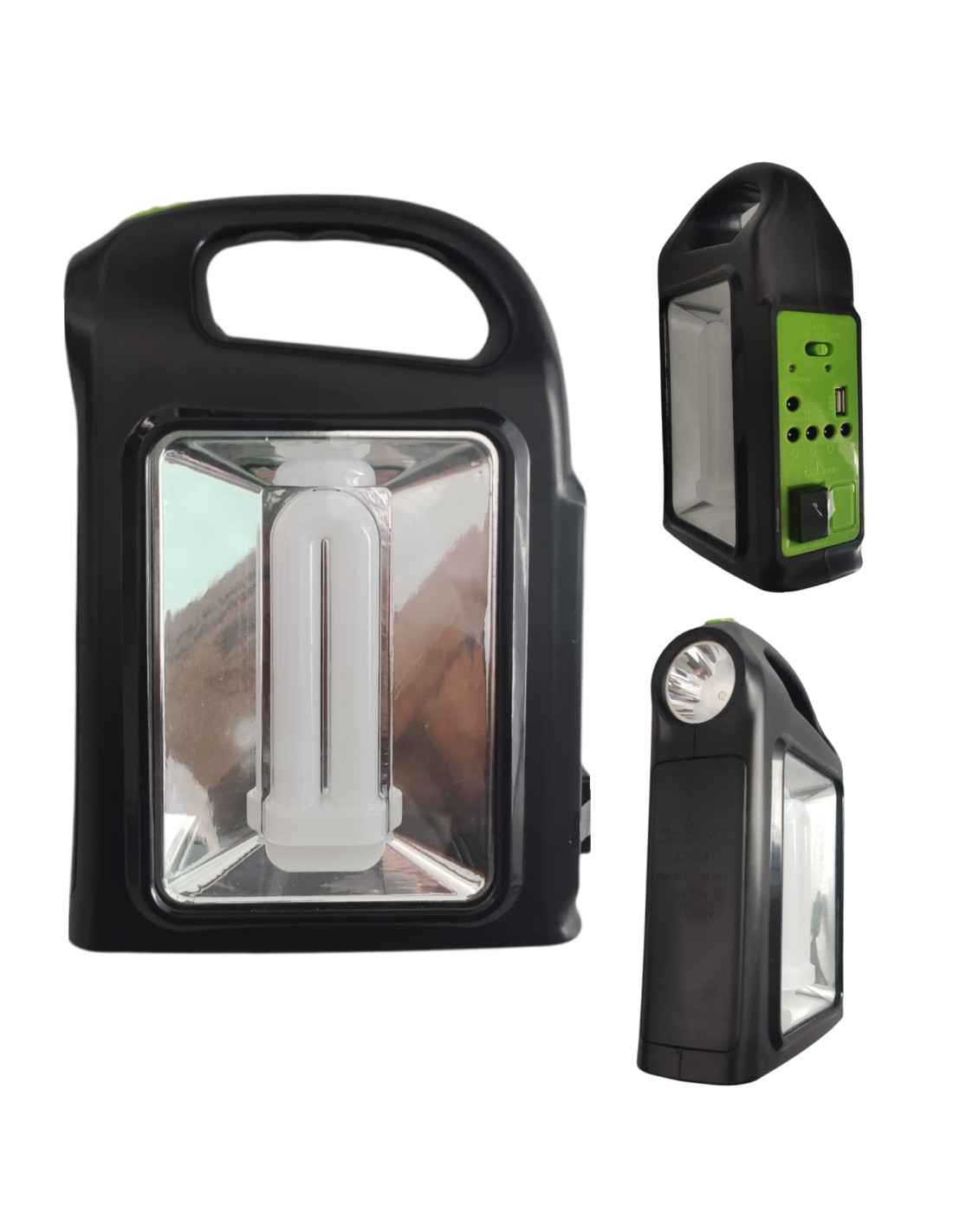 CL02 RECHARGEABLE PORTABLE TORCH LIGHT AND SPEAKER WITH SALAR PANEL