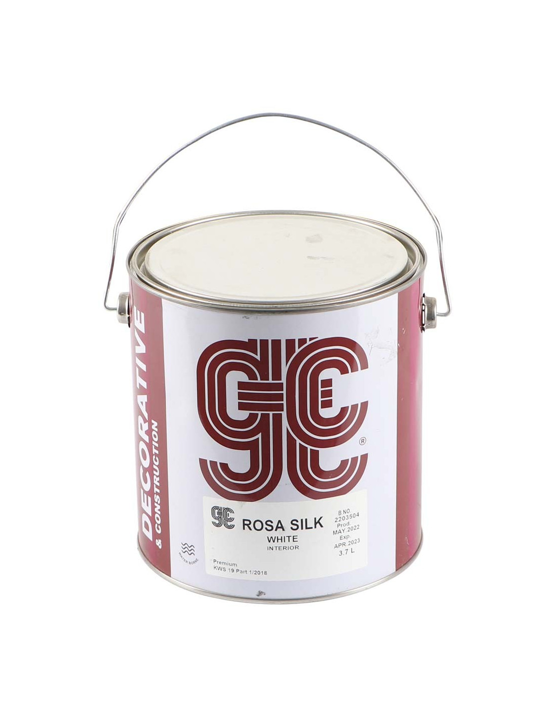GTC 1/4 GLOSS EMULSION PAINT INTERIOR (ROSA SILK) WHITE GALLON