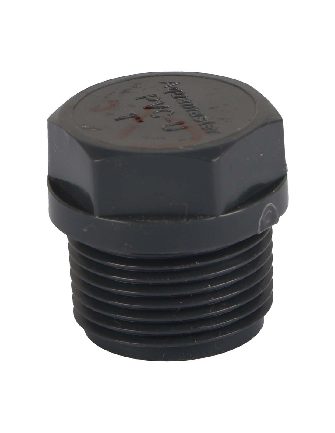 PVC PIPE CAP WITH THREAD GREY 1"