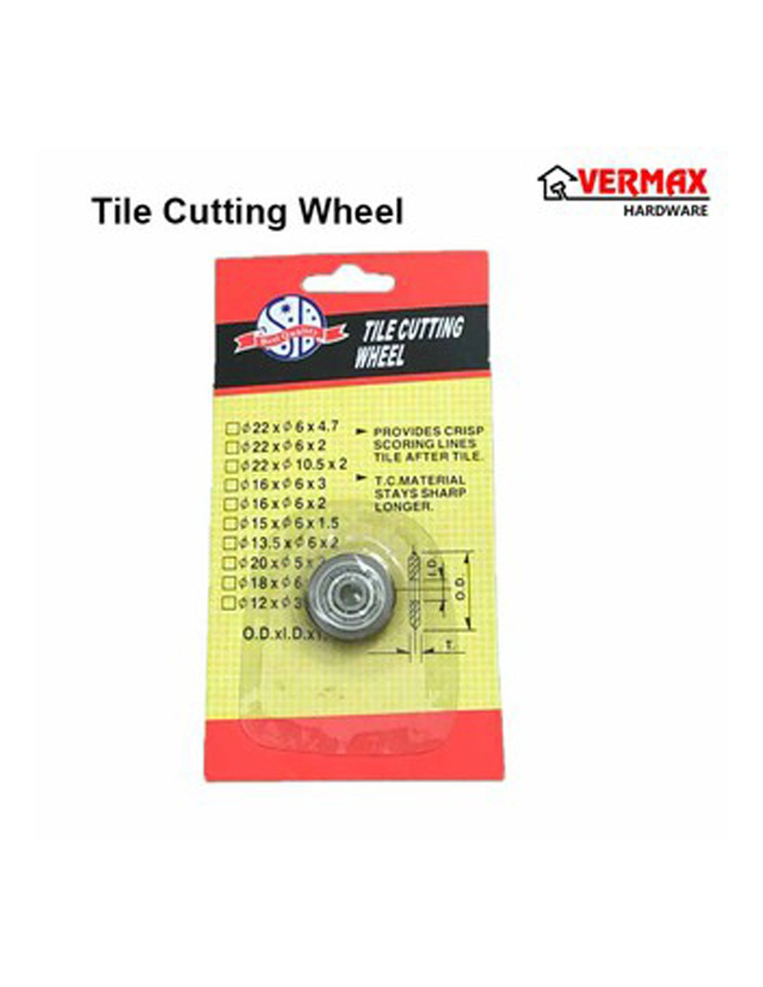 MW 222 CUTTING WHEEL OF TILE CUTTER 10.5