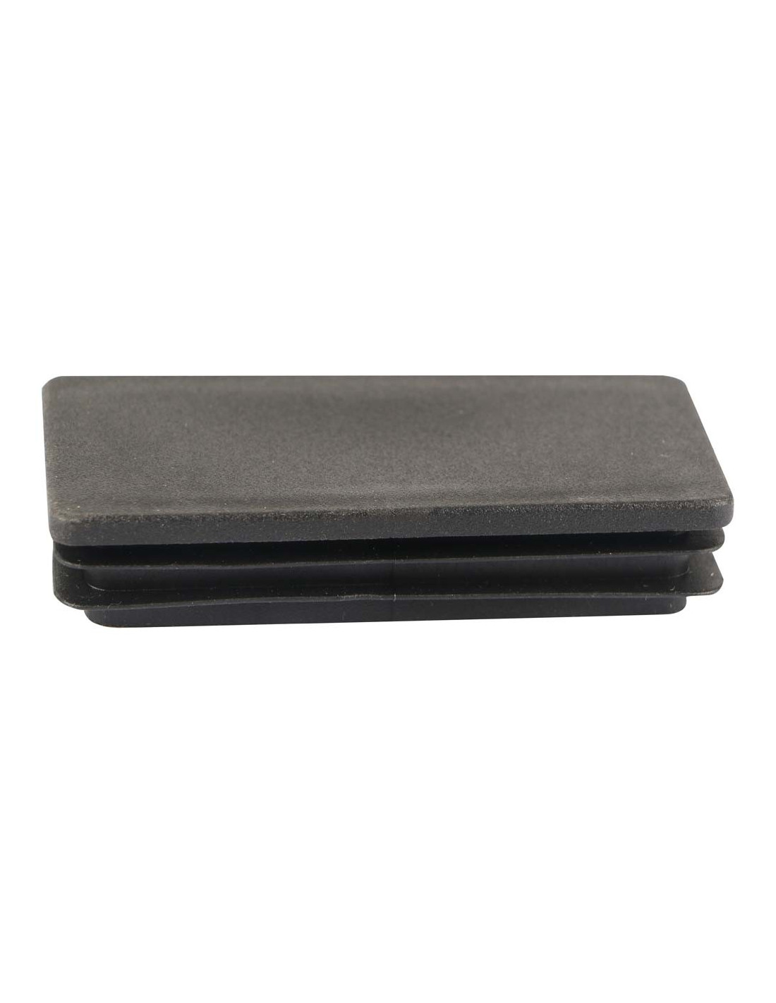 RECTANGULAR PLASTIC INSERT TUBE BLACK 50 x 100 MM