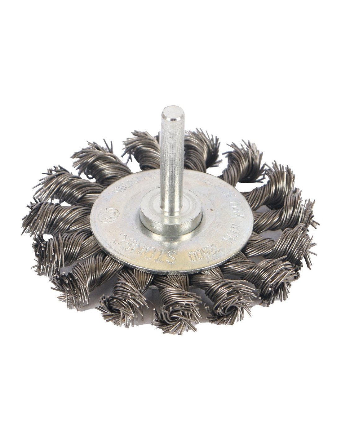 STONEC BRUSH WHEEL TWIST TYPE FOR DRILL 3"
