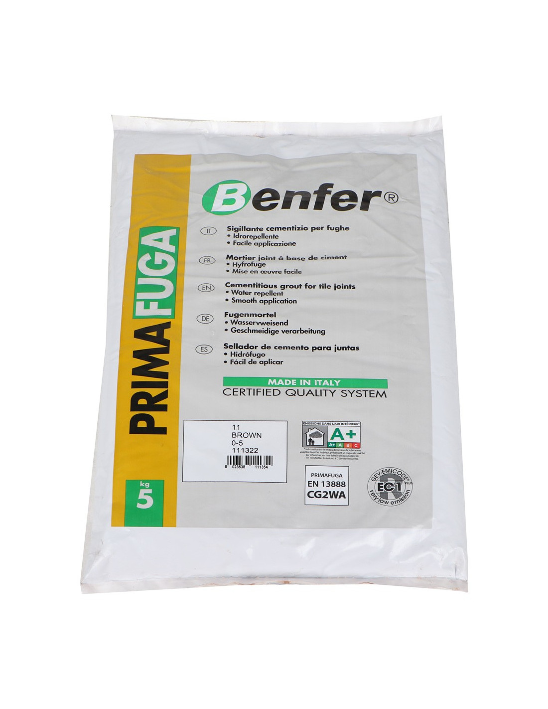 PRIMAFUGA GROUT FOR TILE 11 DARK BROWN 5 KG