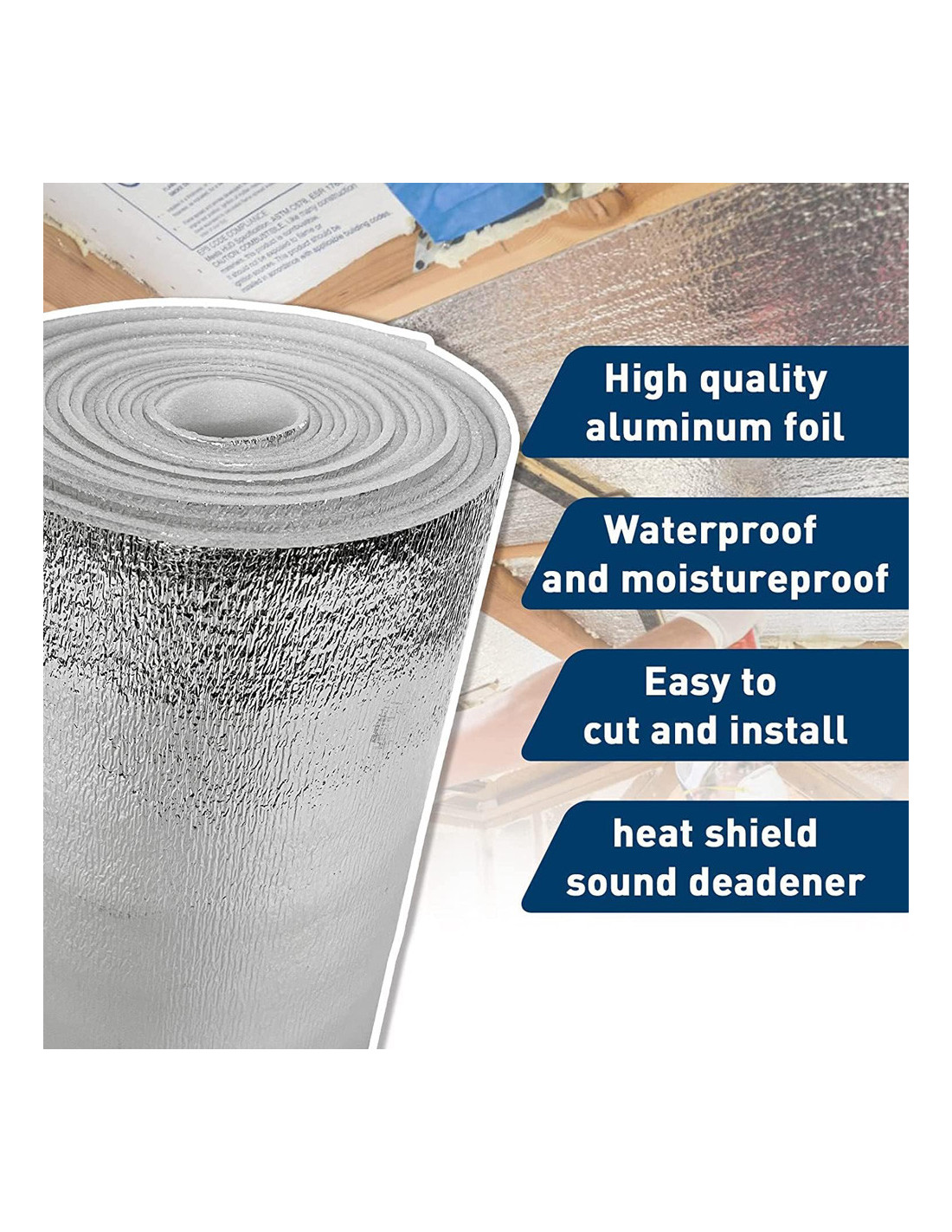 INSULATION FOAM SHEET UNDERLAY 1.0 X 50MTR X 12MM