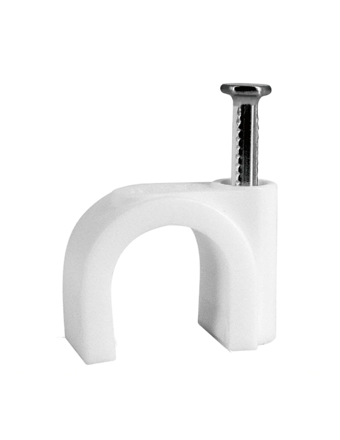 PLASTIC WIRE CLIPS WHITE 9 MM