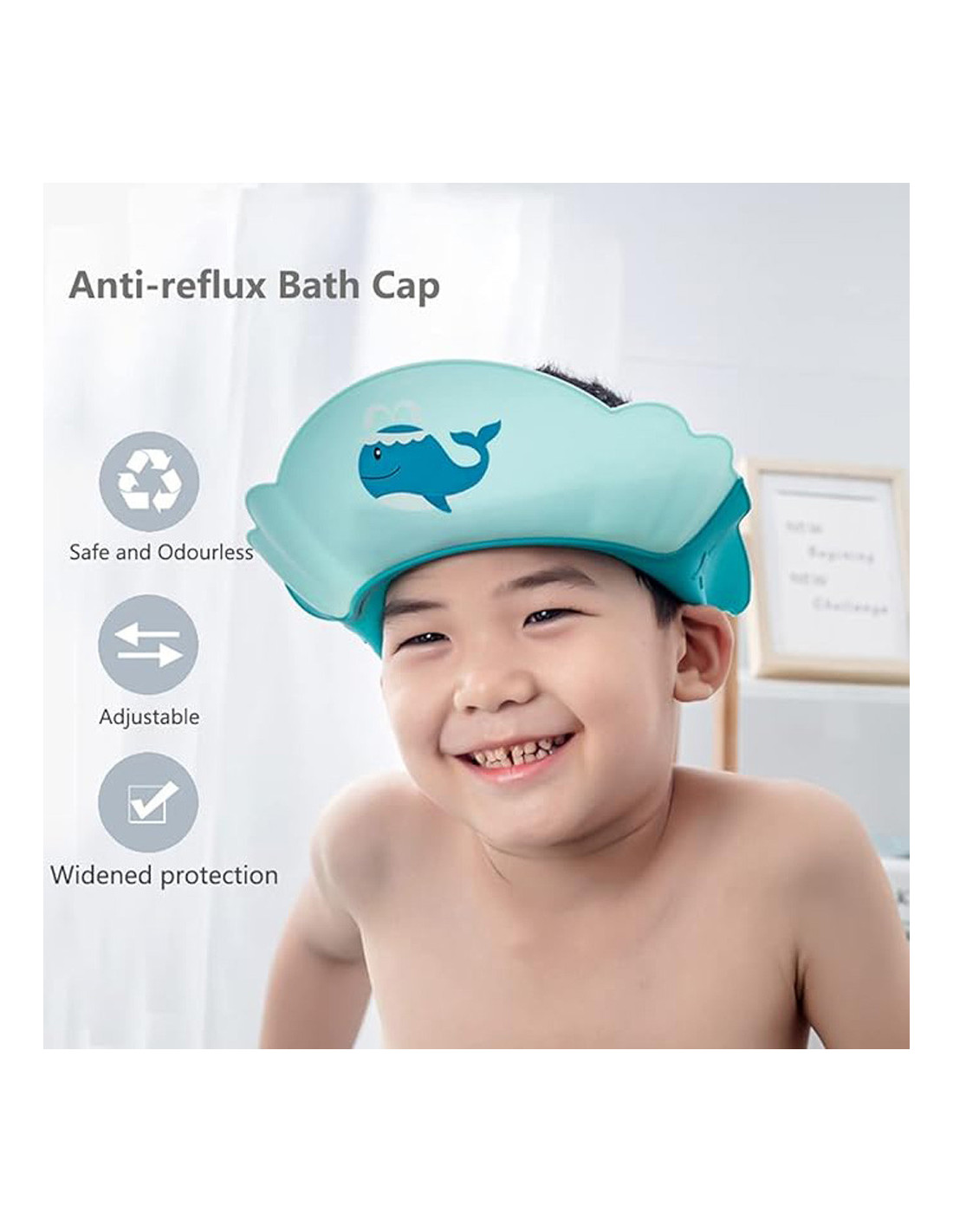 SE SHAMPOO SHOWER CAP FOR BABY HAIR WASHING MULTICOLOR