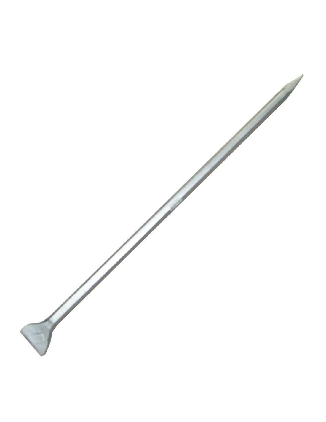 CROW BAR ONE END CHISEL OTHER END CONICAL 25 x 75 MM x 4 FT WITH SILVER